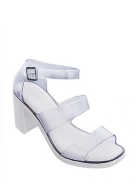 Melissa Clear White Jelly Heels